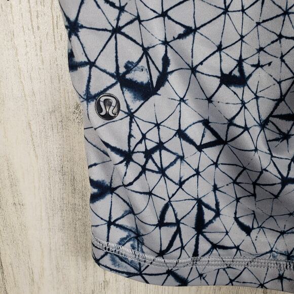 Lululemon Athletica Star Crushed Silver Fox Deep Navy Retreat Yogi Crop Pants 8 - Picture 15 of 15